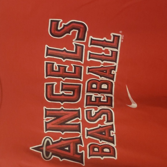 ANGELS Nike Standard Fit red short sleeved t-shirt size 2XL GUC - Picture 4 of 10